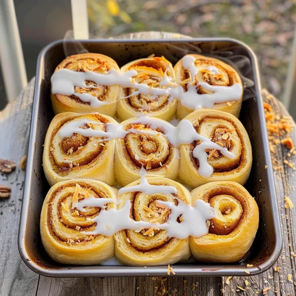 Carrot Cake Cinnamon Rolls