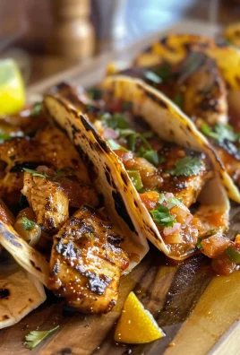 Charred Chile–Marinated Grilled Chicken Tacos