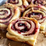 Cherry Cinnamon Rolls with Homemade Filling