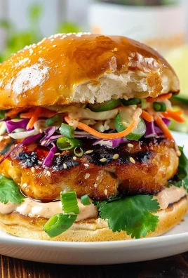 Chicken Teriyaki Burgers with Sesame Slaw