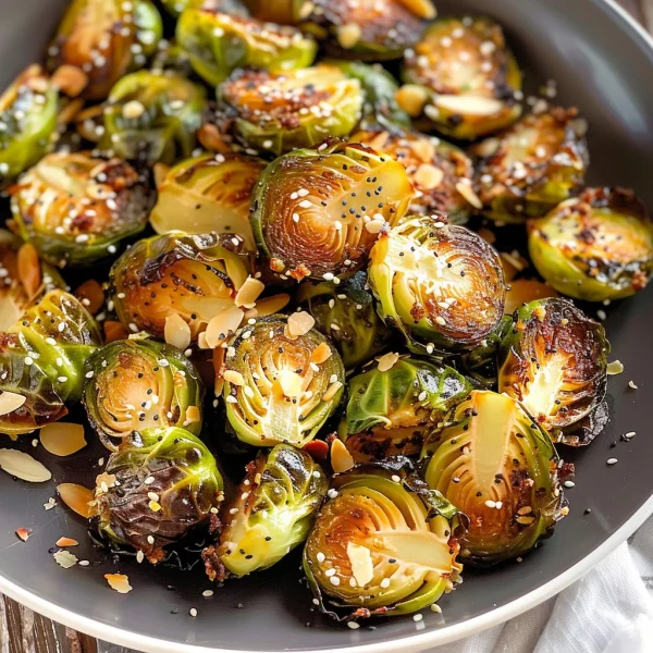 Crispy Air Fryer Brussels Sprouts (Keto, Low Carb)