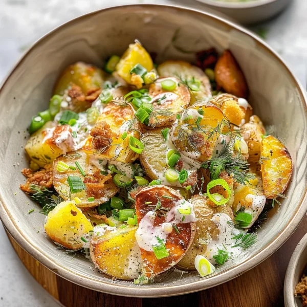 Crispy Smashed Potato Salad