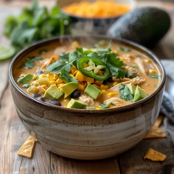 Crockpot Mexican Street Corn & Chicken Chowder