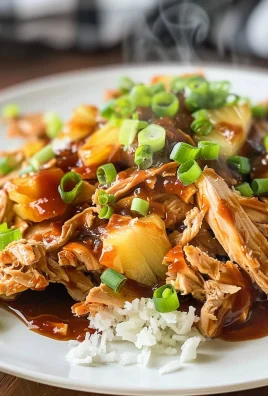 Crockpot Pineapple BBQ Chicken