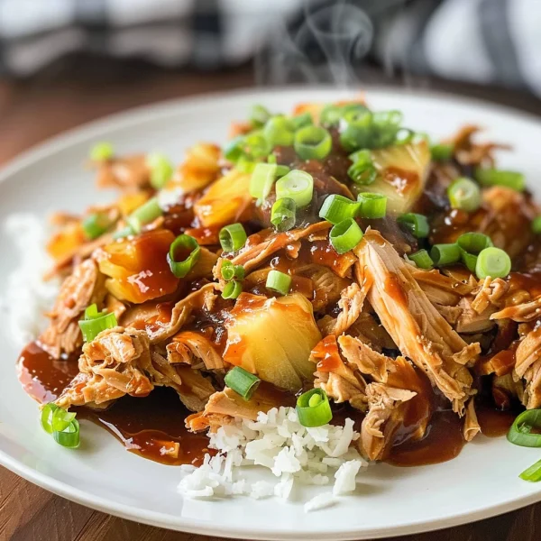 Crockpot Pineapple BBQ Chicken
