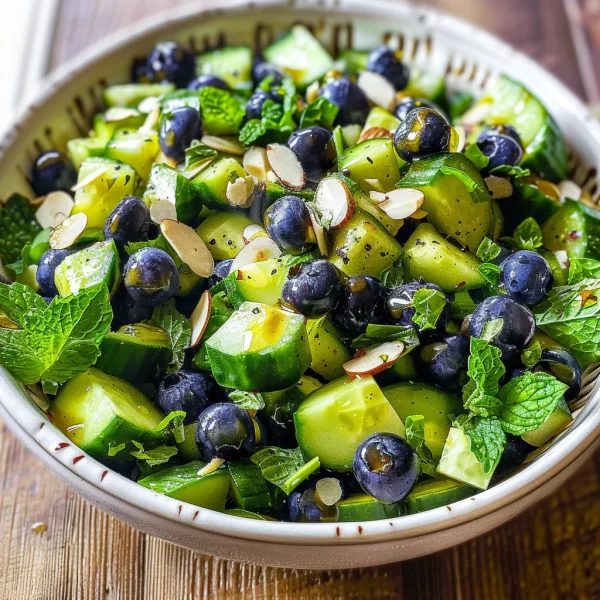 Cucumber Blueberry Salad
