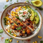 Delicious Street Corn Chicken Rice Bowl Recipe