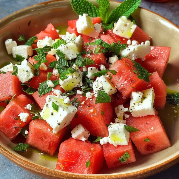 Greek Watermelon Salad
