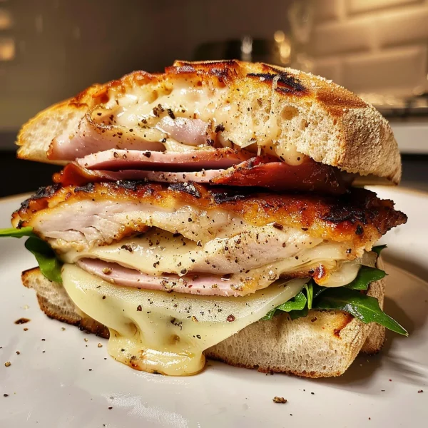 Grilled Chicken Cordon Bleu Sandwich