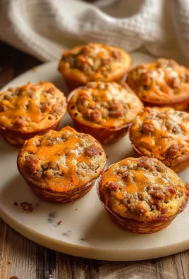 High-Protein Pancake Sausage Mini Muffins