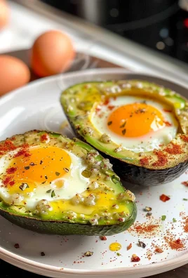 Keto Air Fryer Avocado Baked Egg