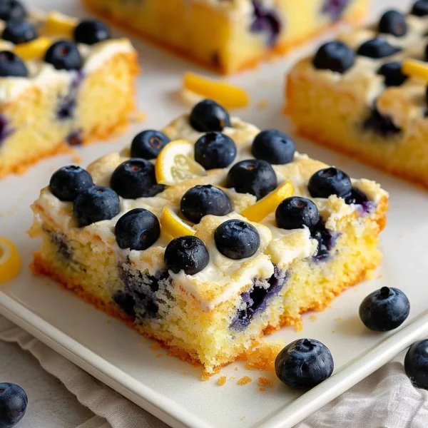 Lemon Blueberry Sheet Cake