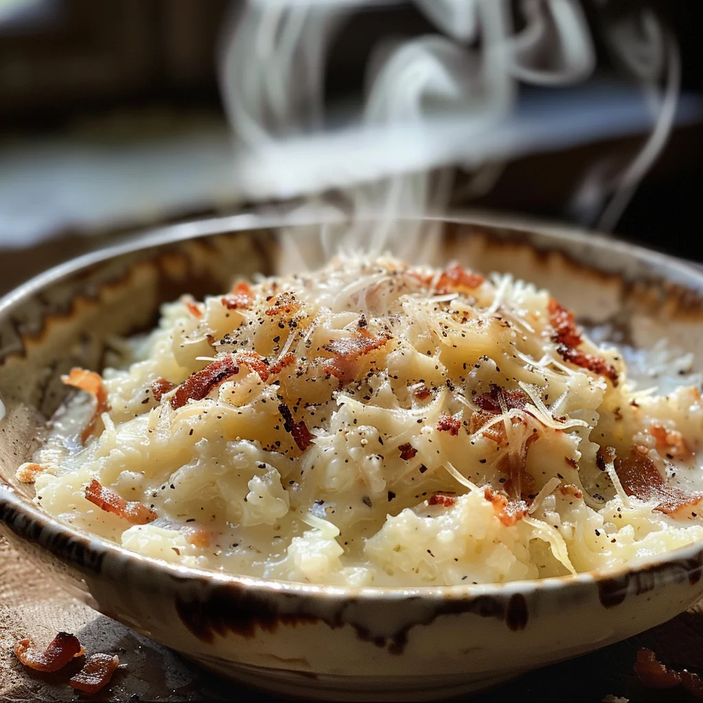 Loaded Cauliflower Rice {Super Cheesy!} image 4