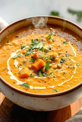 One Pot Creamy Carrot Lentil Soup