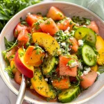 Peach Watermelon Salad Without Feta