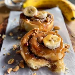 Peanut Butter Banana Cinnamon Rolls