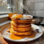 Pumpkin Cottage Cheese Pancakes