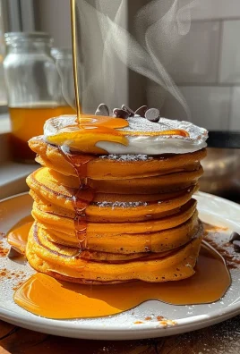 Pumpkin Cottage Cheese Pancakes