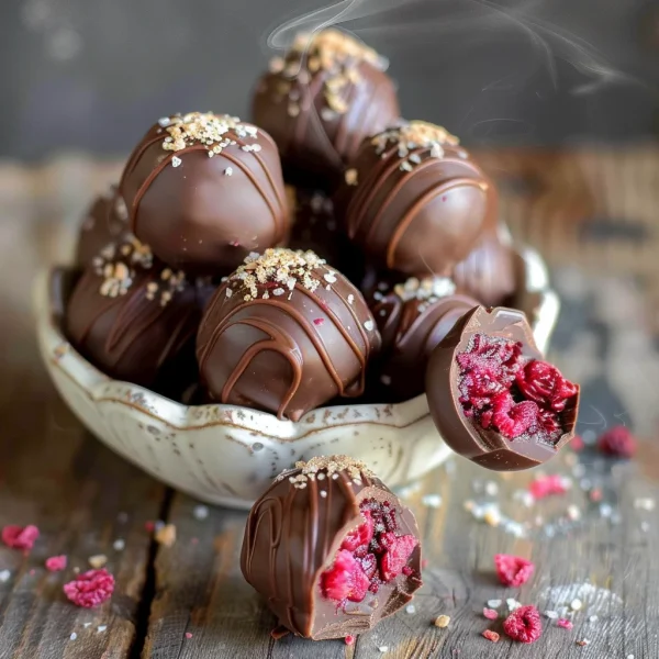 Raspberry Chocolate Truffles