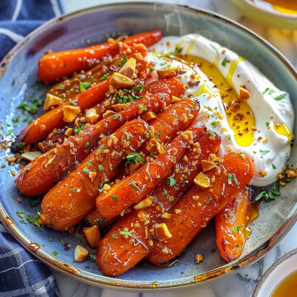 Roasted Carrots with Whipped Ricotta and Hot Honey