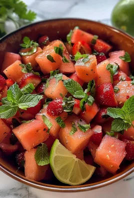 Strawberry Watermelon Salad with Honey-Lime Vinaigrette