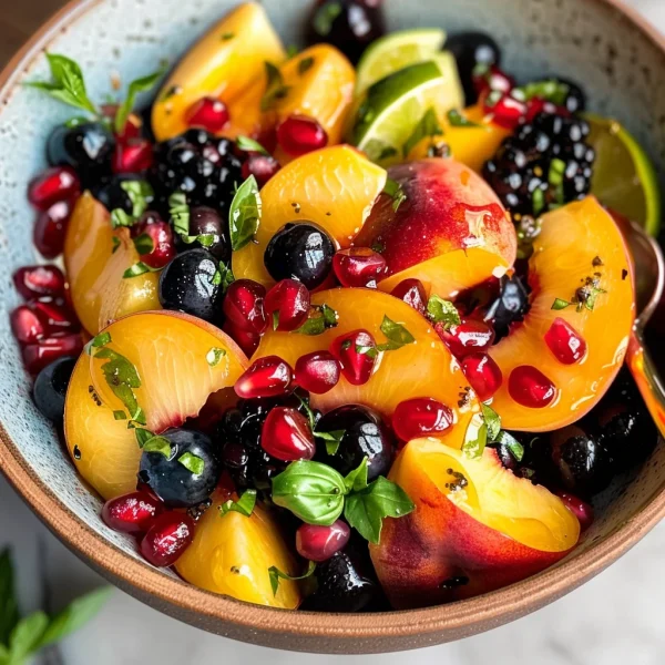 Summer Peach Fruit Salad