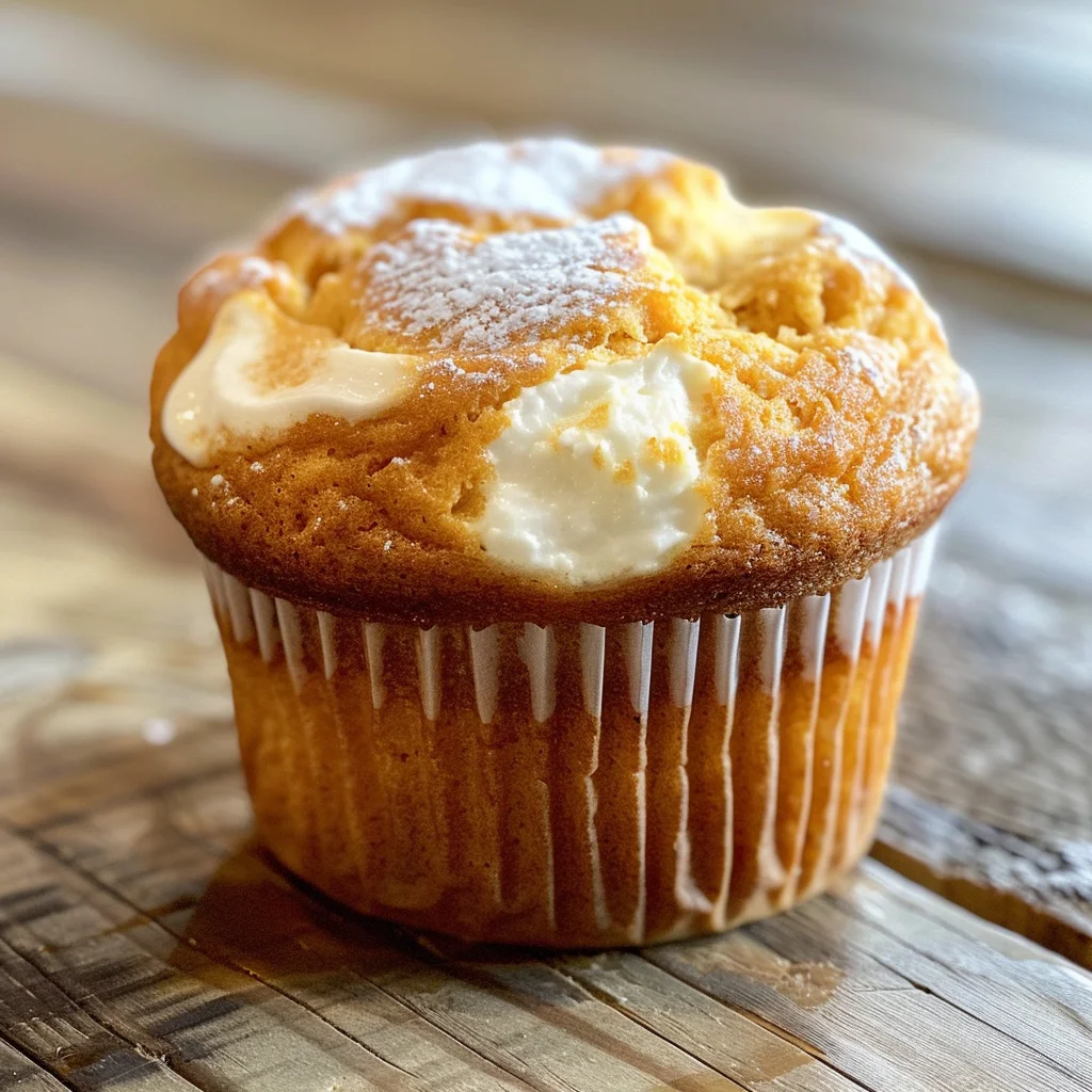 Swirled Pumpkin Cream Cheese Muffins image 2