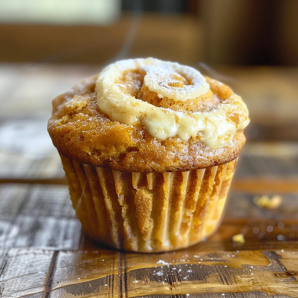Swirled Pumpkin Cream Cheese Muffins image 3