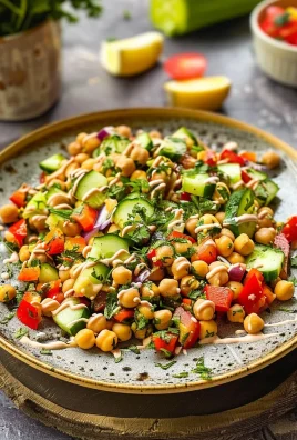 Tahini Lemon Chickpea Salad: A Refreshing Delight!