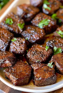 Air Fryer Juicy Steak Bites