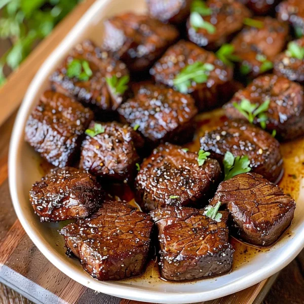 Air Fryer Juicy Steak Bites