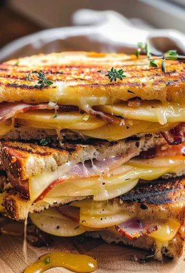 Apple Bacon and Cheddar Grilled Cheese