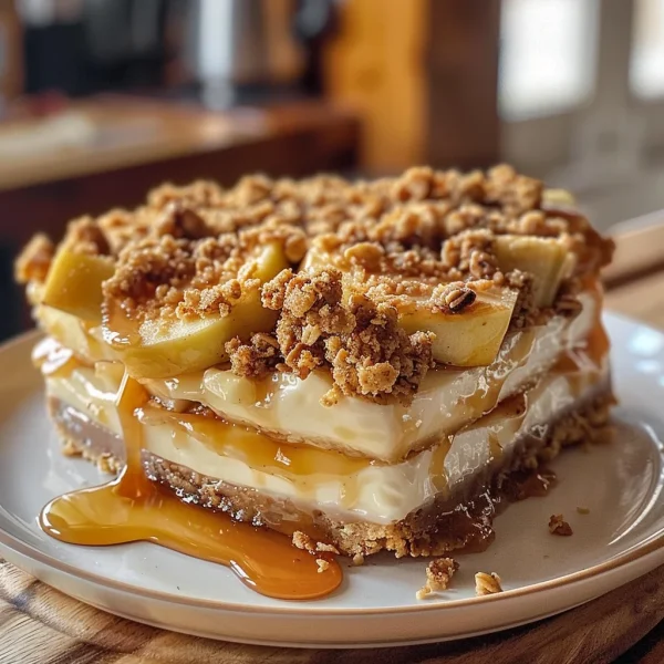 Apple Crisp Cheesecake Delight: A Delicious Fusion of Flavors