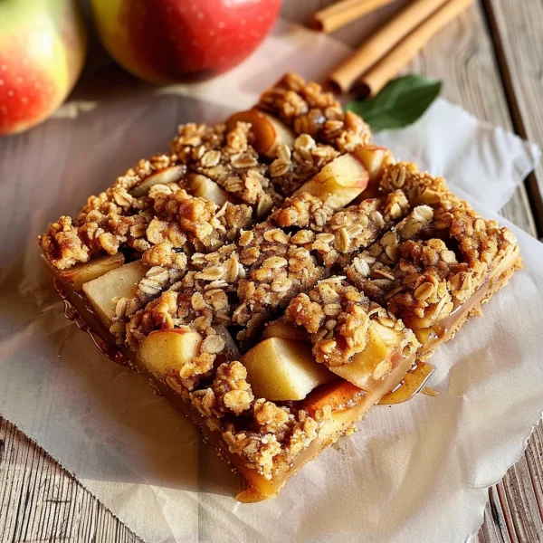 Apple Pie Oatmeal Bars