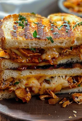 BBQ Chicken Grilled Cheese Sandwich