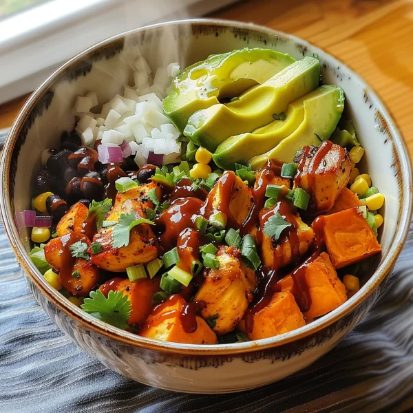 BBQ Chicken Sweet Potato Bowl