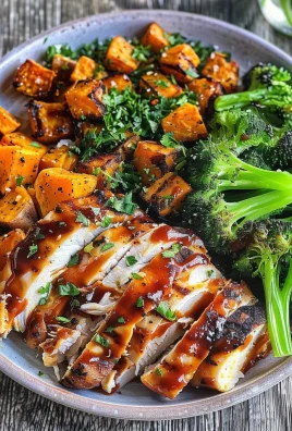 BBQ Chicken & Roasted Sweet Potato Bowls