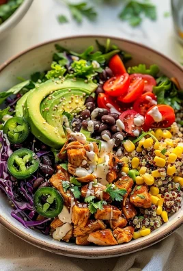 BBQ Ranch Chicken Quinoa Bowls