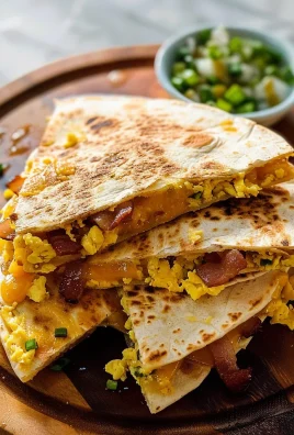 Bacon Egg Cheese Breakfast Quesadillas