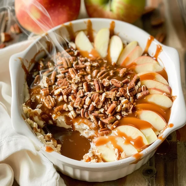 Caramel apple cheesecake dip recipe