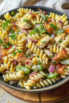 Chicken Bacon Ranch Pasta Salad