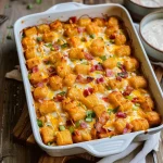 Chicken Bacon Ranch Tater Tot Casserole: A 450 Calorie Dish