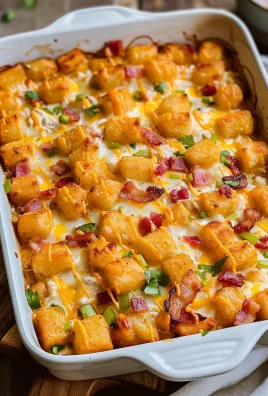 Chicken Bacon Ranch Tater Tot Casserole: A 450 Calorie Dish