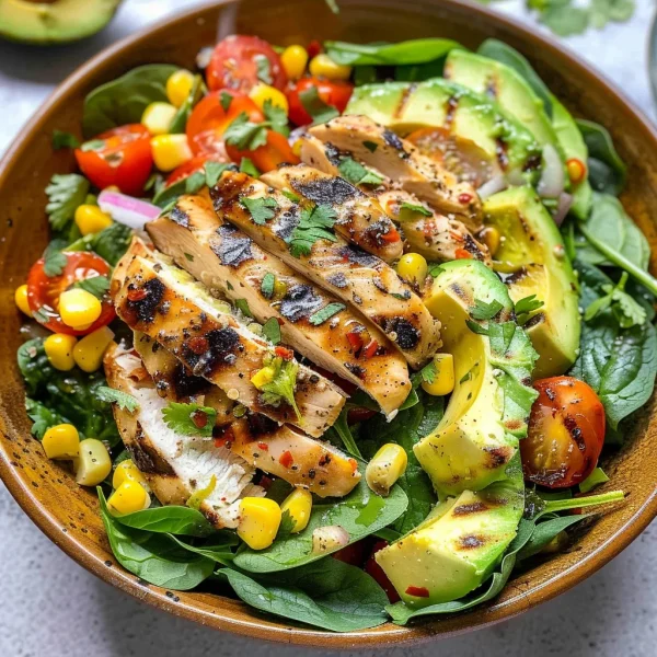 Cilantro Lime Grilled Chicken Salad