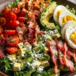 Classic American Cobb Salad with Crispy Bacon