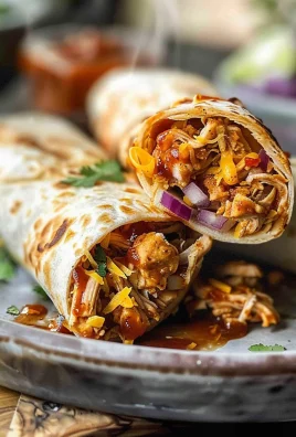 Crispy BBQ Chicken Wraps