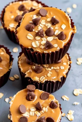 Easy No Bake Peanut Butter Oat Cups