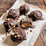Frozen Greek Yogurt Peanut Butter Bites with Chocolate Chips