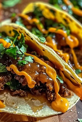 Garlic Butter Honey BBQ Tacos