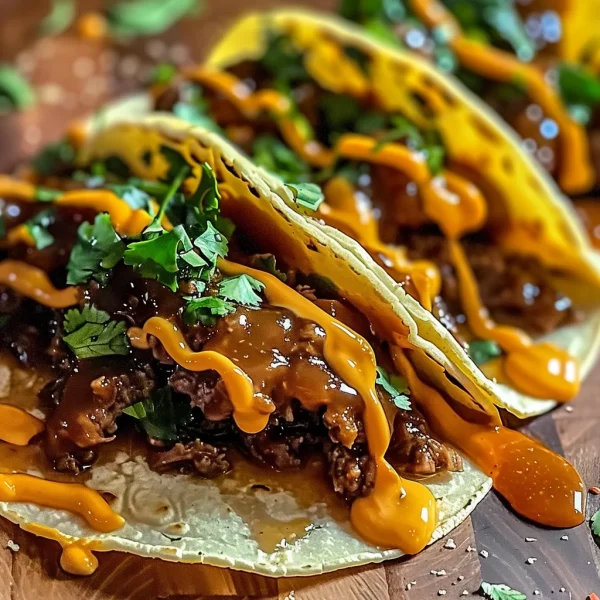 Garlic Butter Honey BBQ Tacos